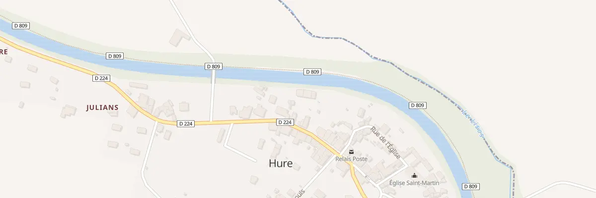Plan du 230 Rte de la Paix à Hure