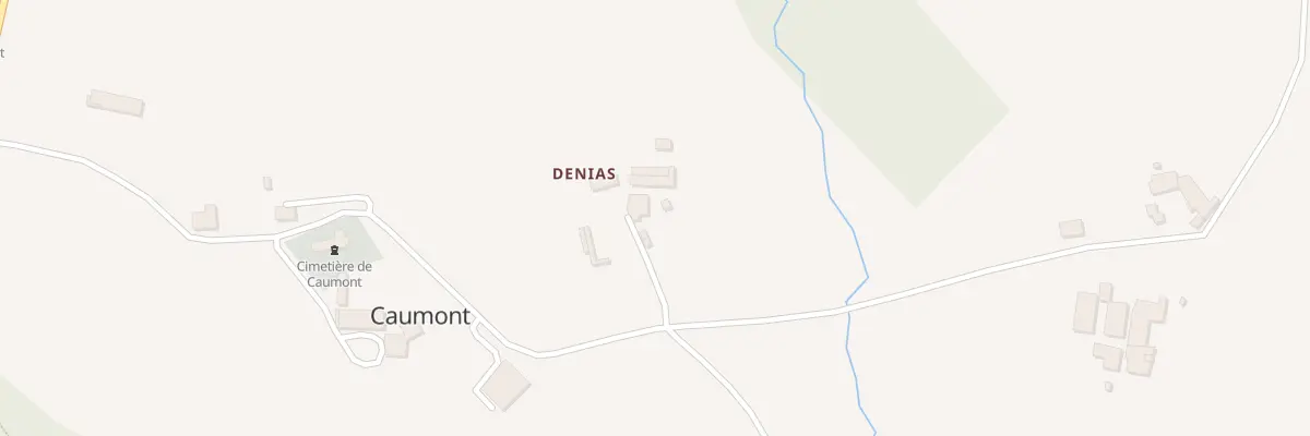 Plan du 2 Denias Sud à Caumont
