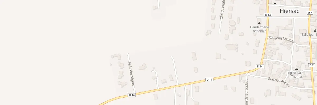 Plan du 24 Rte de Chateauneuf à Hiersac