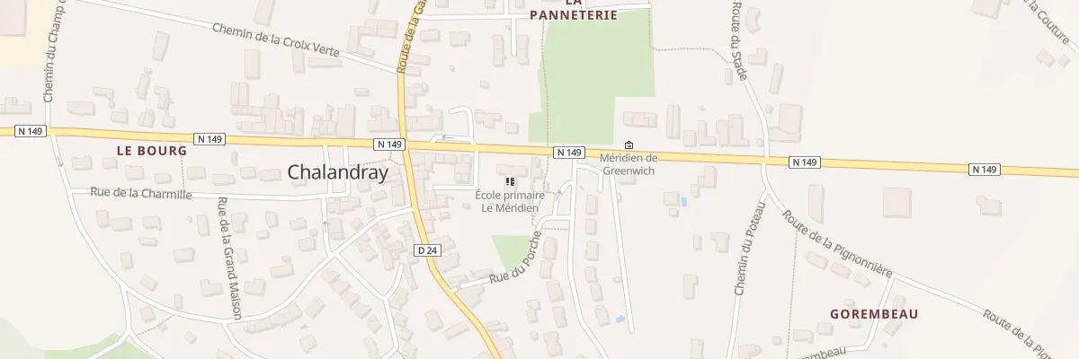 Plan du 58 Rte de Poitiers à Chalandray