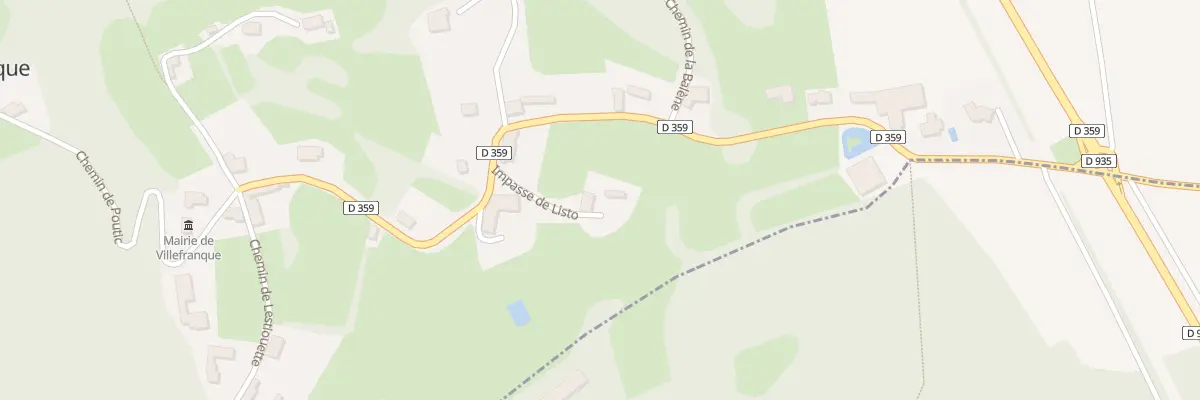 Plan du 1 Imp de Listo à Villefranque