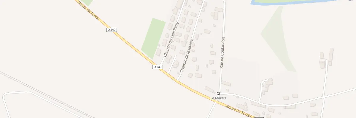 Plan du 87 Rte de Tercei à Coulandon à Argentan