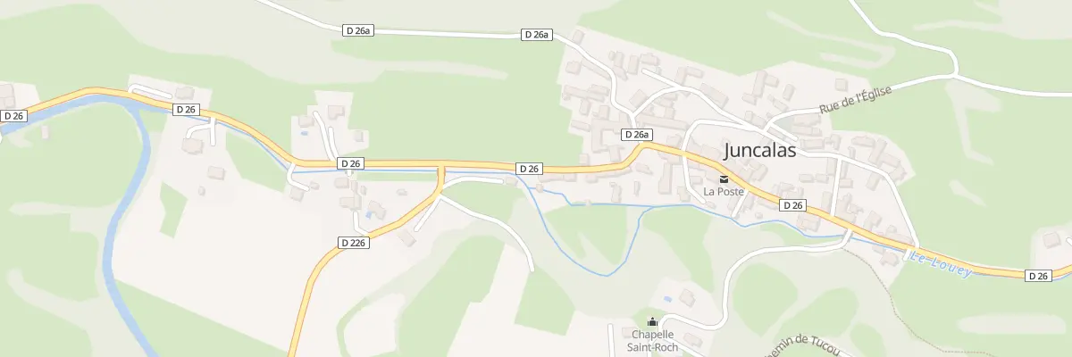 Plan du 28 Rue de Castelloubon à Juncalas