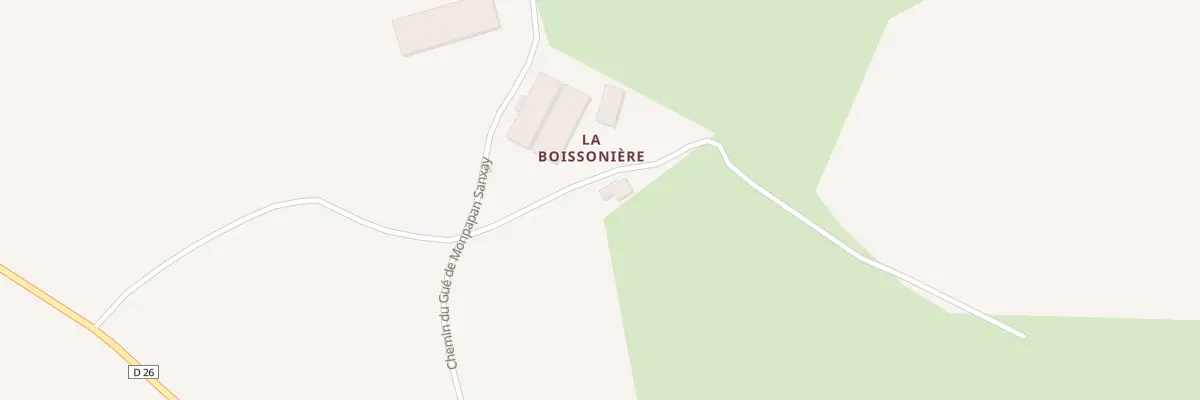 Plan du 1 La Boissonnière à Sanxay