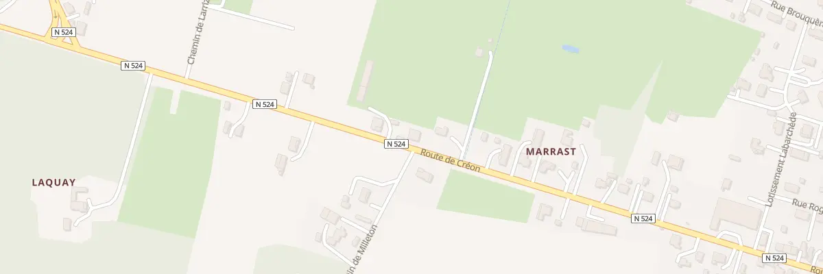 Plan du 782 Rte de Créon à Gabarret