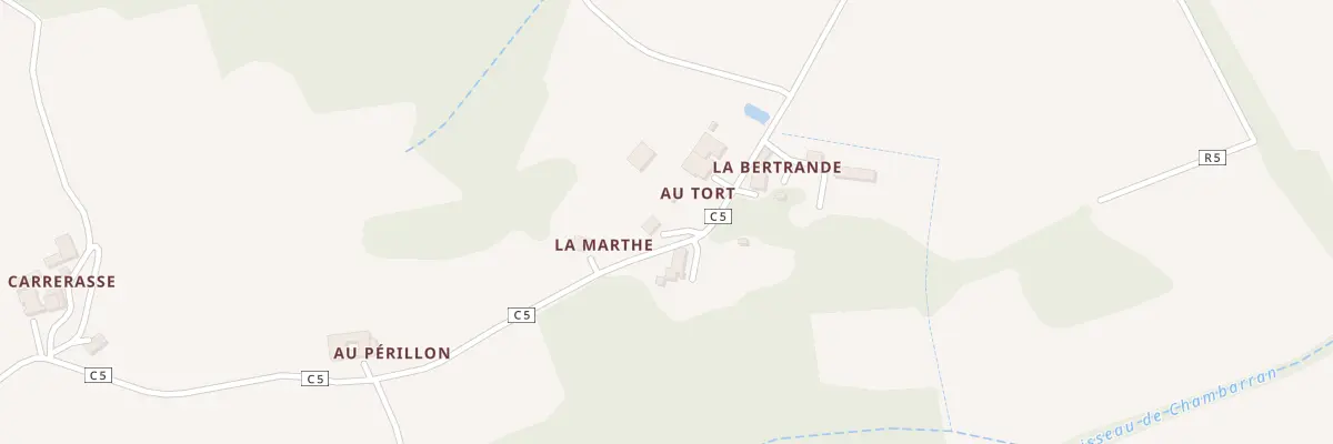 Plan du 5000 La Marthe à Fustérouau