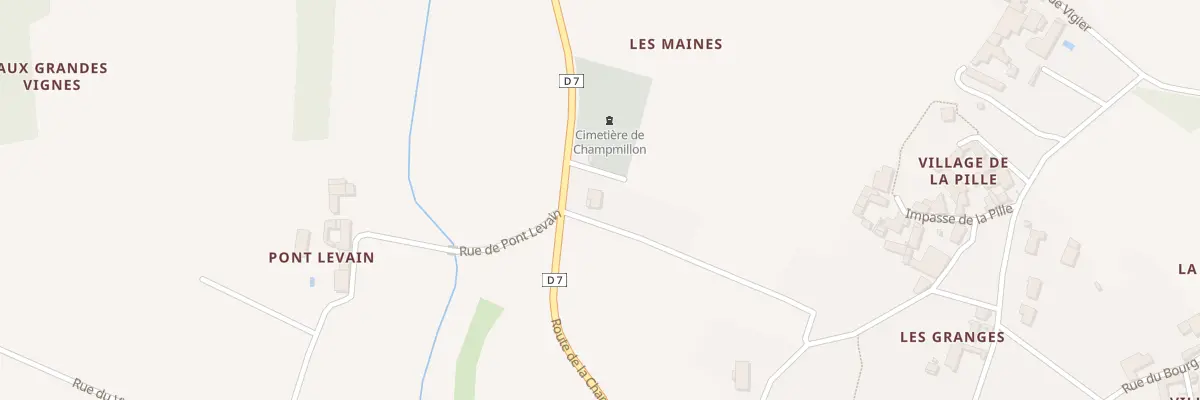 Plan du 5156 Les Maines à Champmillon