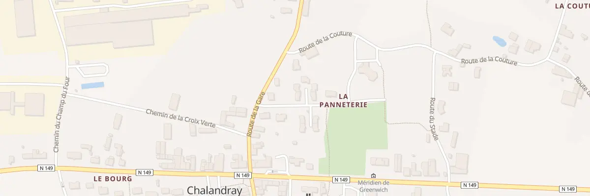 Plan du 4 Rue de la Panneterie à Chalandray