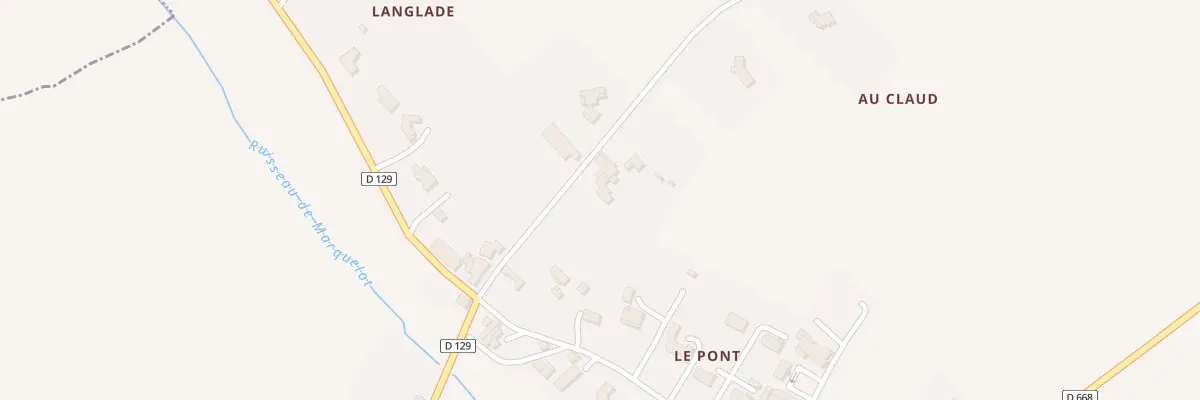 Plan du 12 Rte de Compostelle à Saint-Hilaire-de-la-Noaille