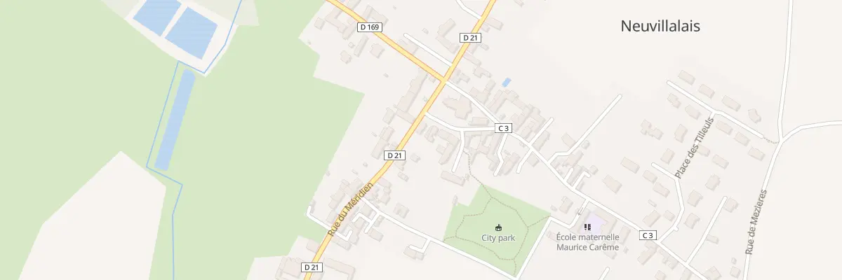 Plan du 2 Place de L Eglise à Neuvillalais