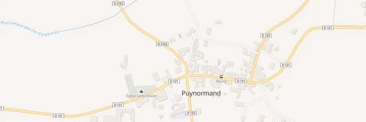 Plan du 7 Le Bourg Nord à Puynormand