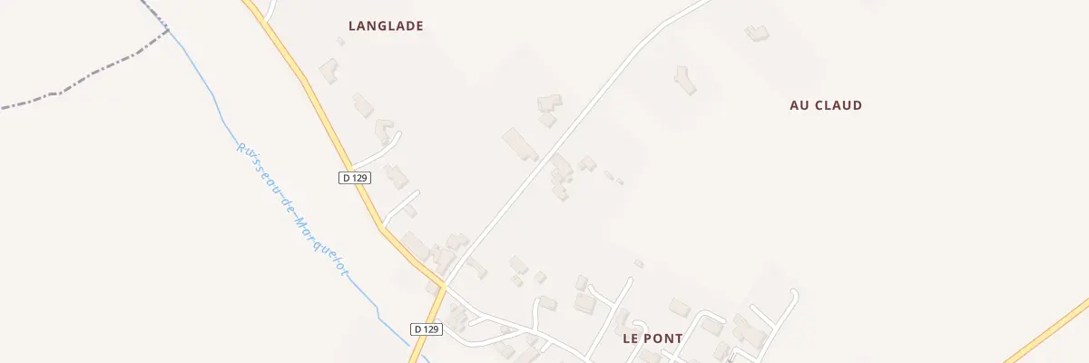 Plan du 14 Rte de Compostelle à Saint-Hilaire-de-la-Noaille