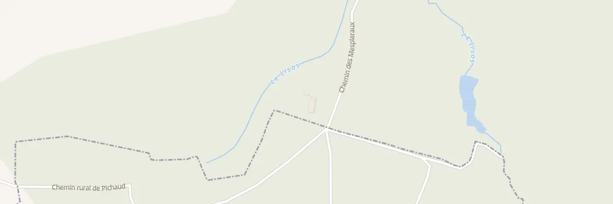 Plan du 1 Aux Mespleraux à Cours-les-Bains