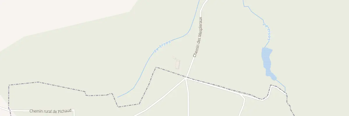 Plan du 2 Aux Mespleraux à Cours-les-Bains