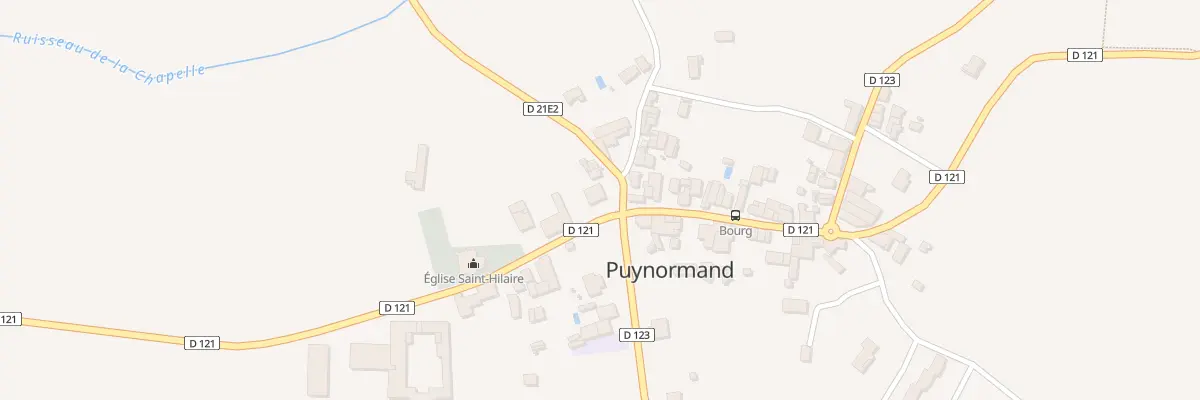 Plan du 112 Le Bourg Nord Ouest à Puynormand