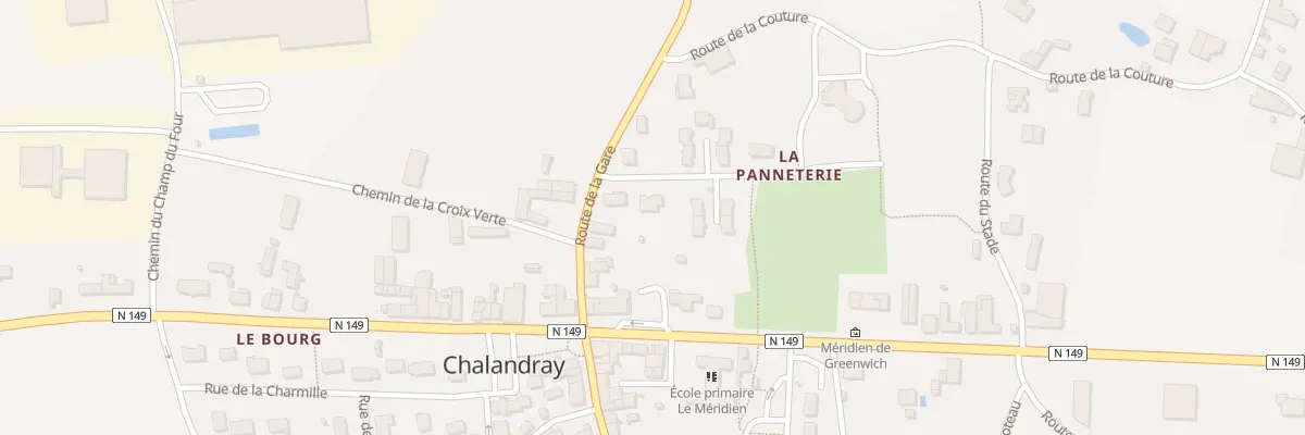 Plan du 3 Rue de la Panneterie à Chalandray
