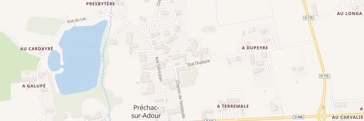 Plan du 7 Che Dupeyre à Préchac-sur-Adour