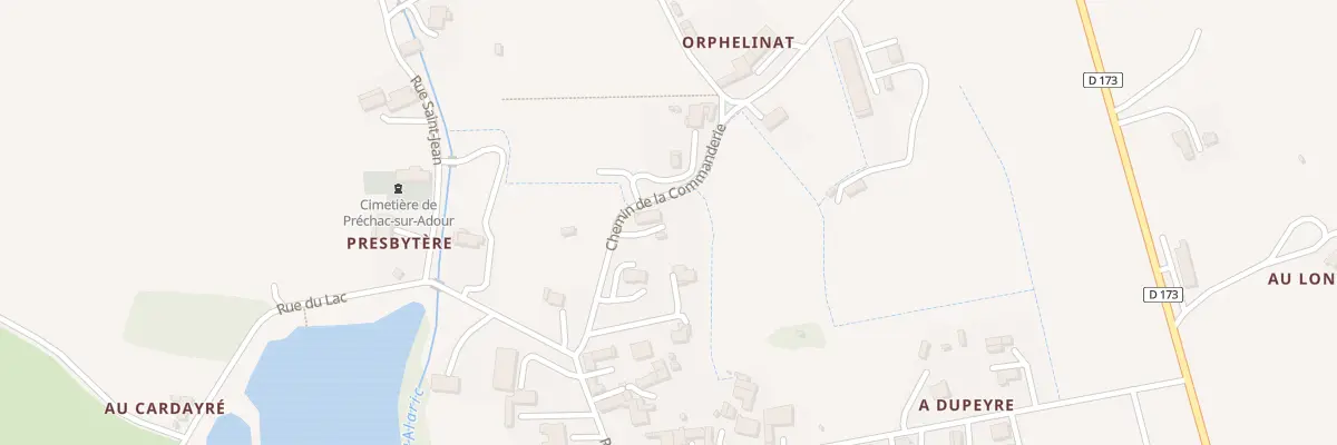 Plan du 8 Che de la Commanderie à Préchac-sur-Adour