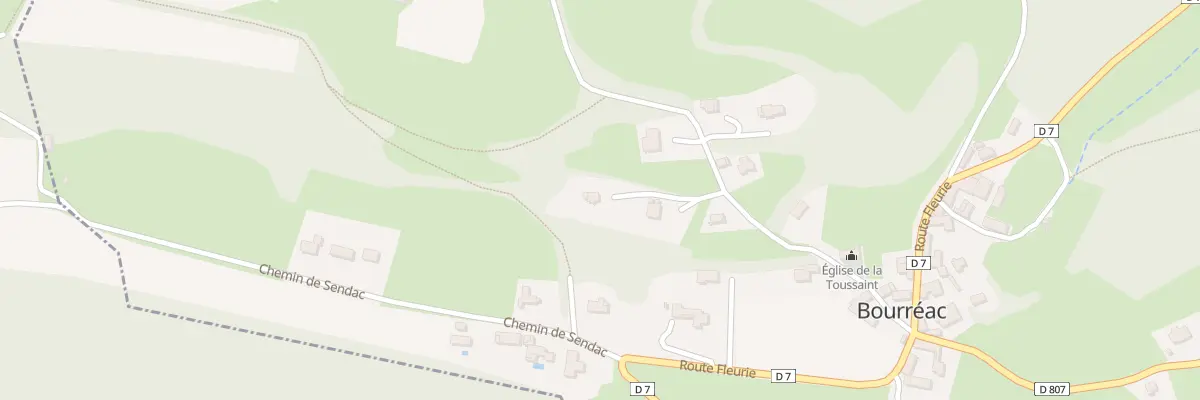 Plan du 10 Che du Courtau à Bourréac