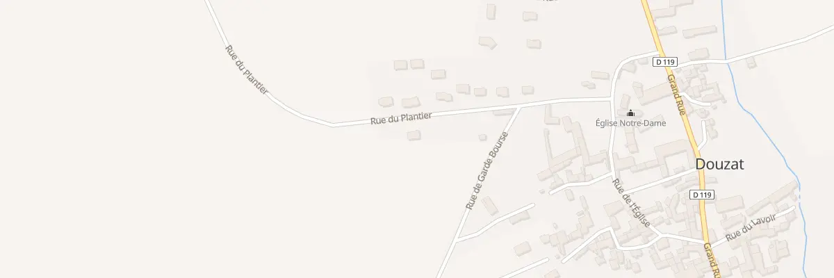 Plan du 227 Rue du Plantier à Douzat
