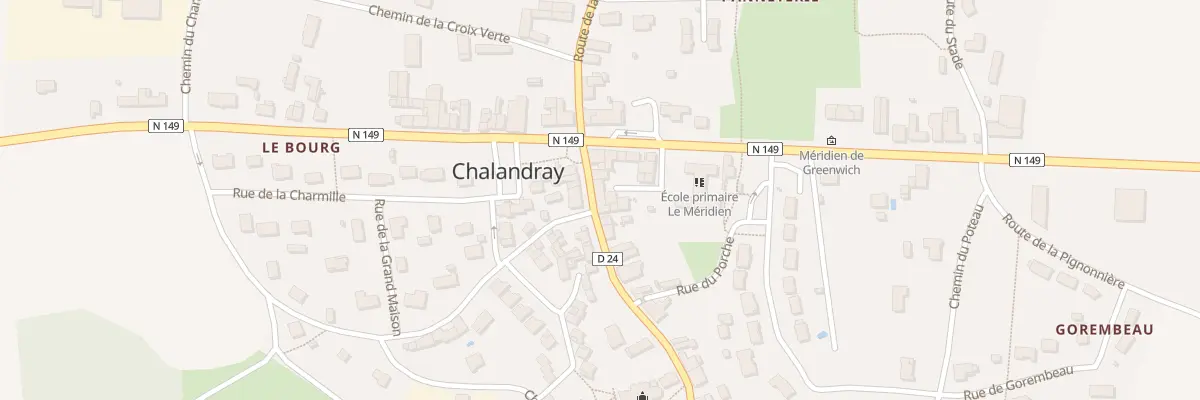 Plan du 50 Rte de Poitiers à Chalandray