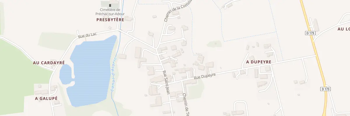 Plan du 10 Rue Saint-Jean à Préchac-sur-Adour