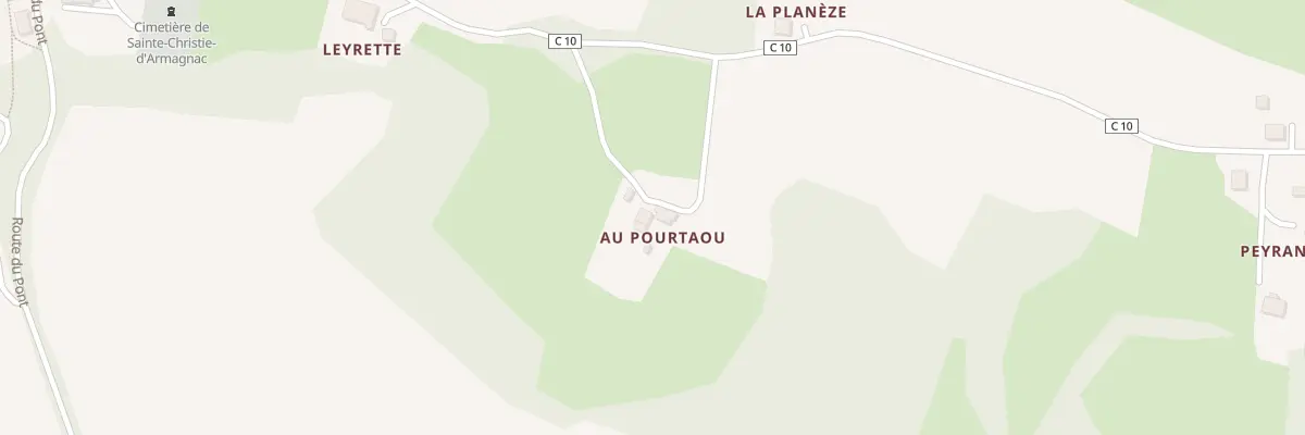 Plan du 5017 Au Pourtaou à Sainte-Christie-d’Armagnac