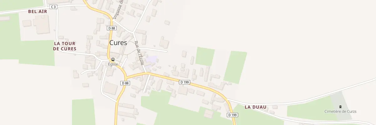 Plan du 7 Rte de la Quinte à Cures