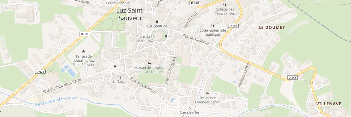 Plan du 1 Rue Sainte Barbe à Luz-Saint-Sauveur
