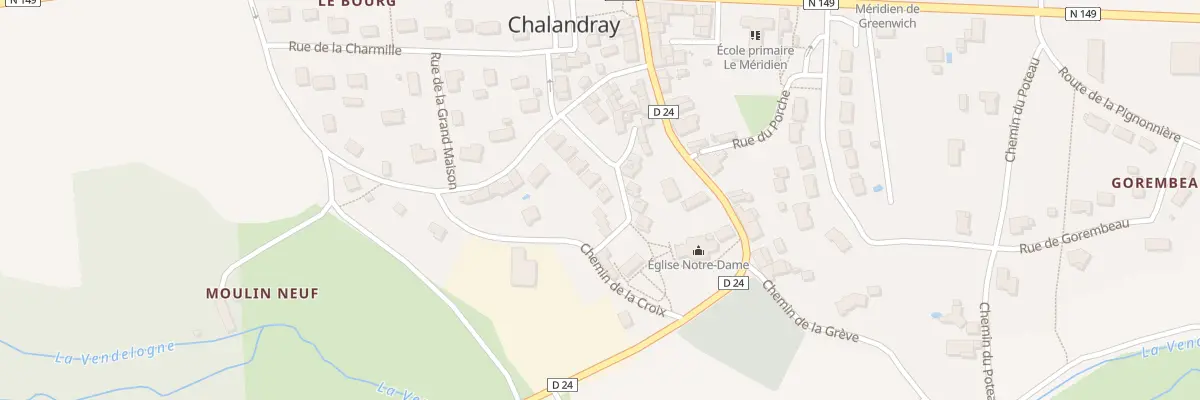 Plan du 4 Rue de la Passerelle à Chalandray