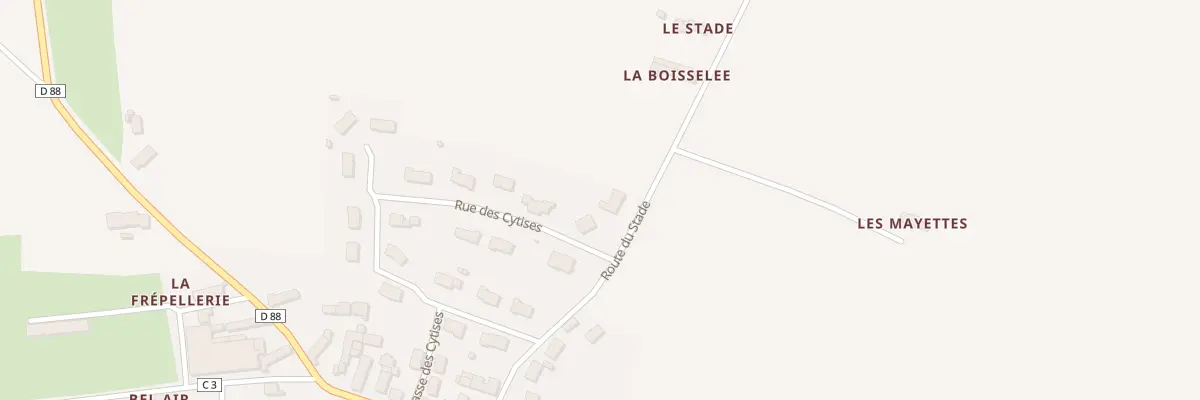 Plan du 13 Rte du Stade à Cures
