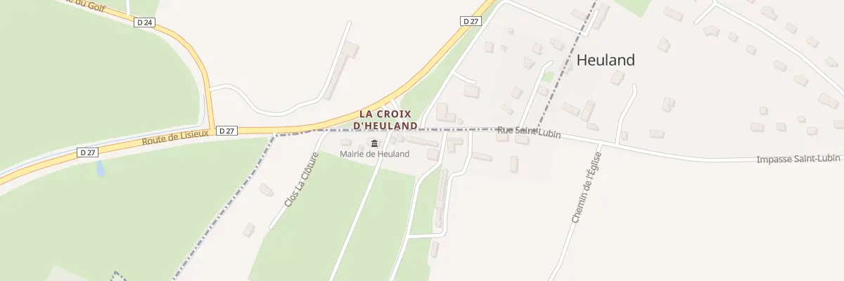 Plan du 5003 La Croix d’Heuland à Heuland