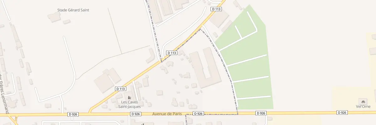 Plan du 28 Rte de Crennes à Argentan