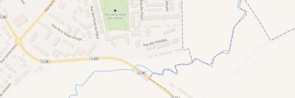 Plan du 2 Rue des Violettes à Argentan