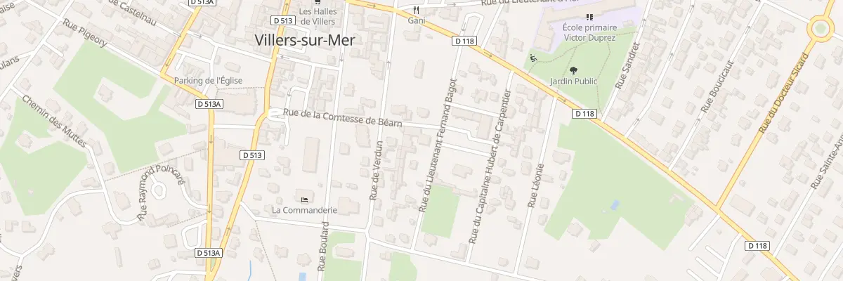Plan du 10 Rue du Lt Fernand Bagot à Villers-sur-Mer