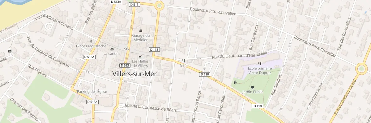 Plan du 2 Rue du Lieutenant d’Hérouville à Villers-sur-Mer