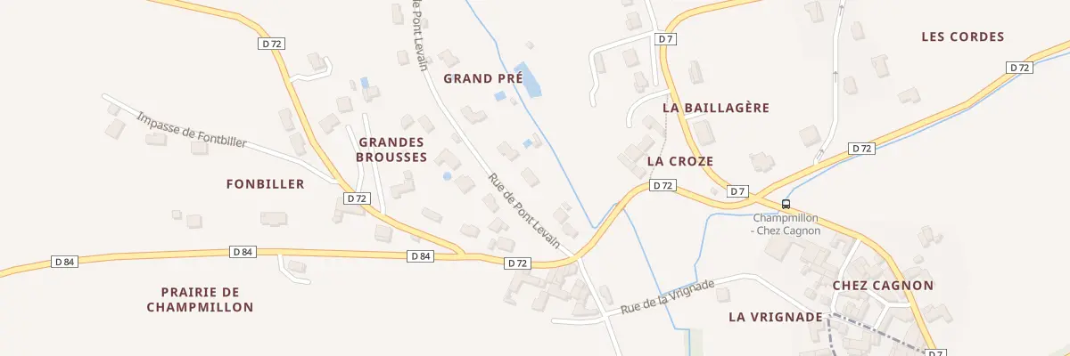 Plan du 90 Rue de Pont Levain à Champmillon