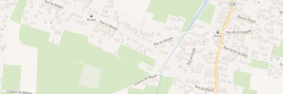 Plan du 7 Rue du Bergos à Ibos