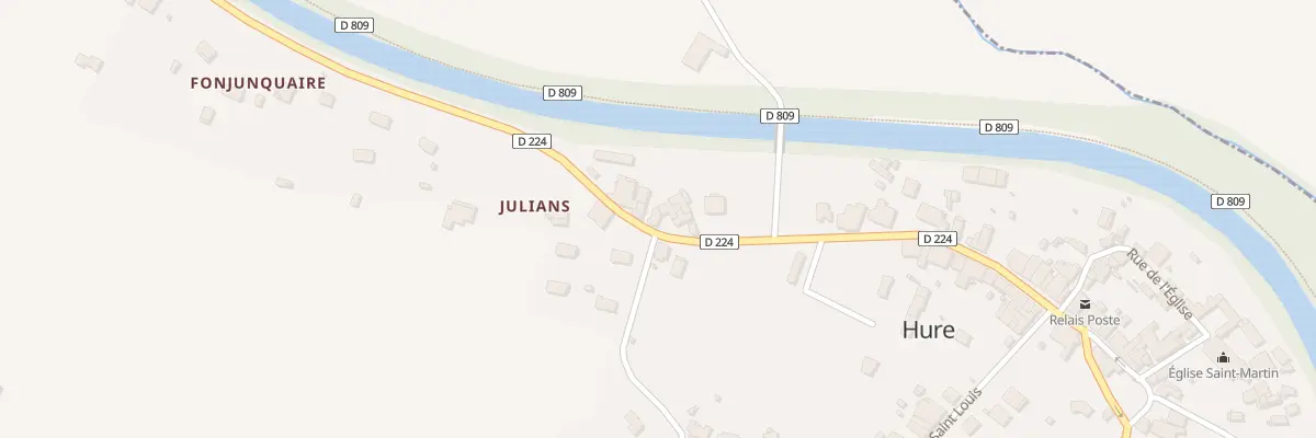 Plan du 454 Rte de la Paix à Hure