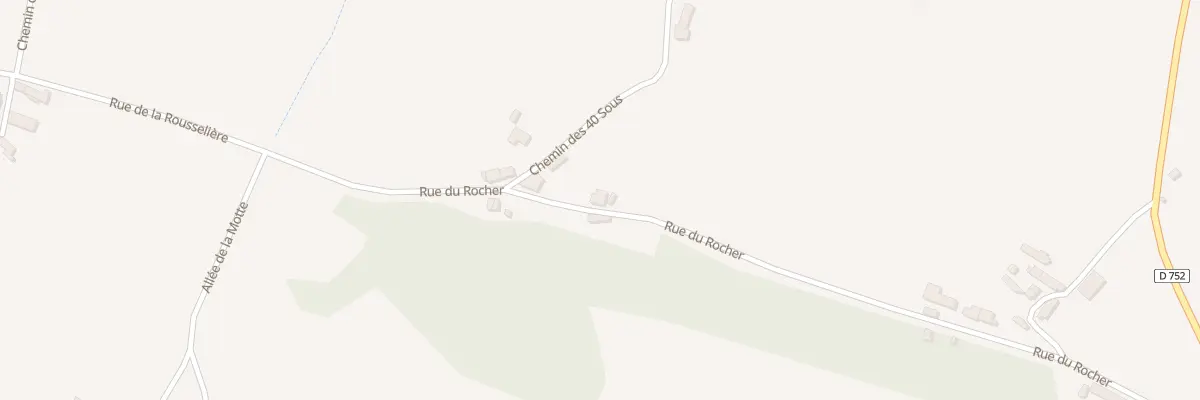 Plan du 9008 Rue du Rocher à Boischampré