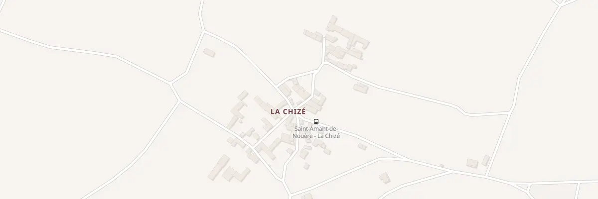 Plan du 5036 La Chize à Saint-Amant-de-Nouère