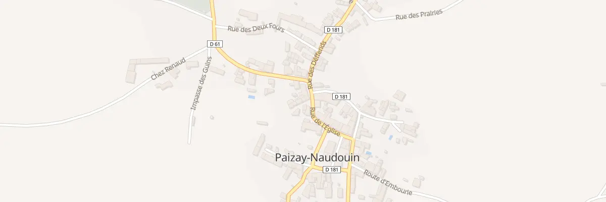 Plan du 3 Rue de l’Église à Paizay-Naudouin-Embourie
