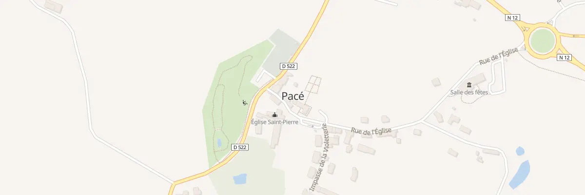 Plan du 3 Rue de l’Eglise à Pacé