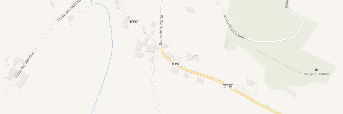 Plan du 13 Rte de la Plaine à Yviers