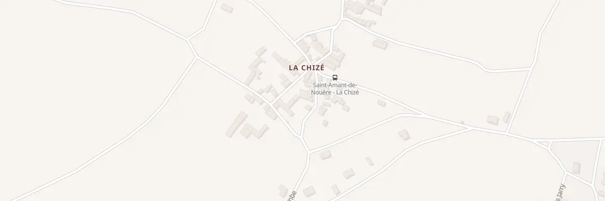 Plan du 5025 La Chize à Saint-Amant-de-Nouère