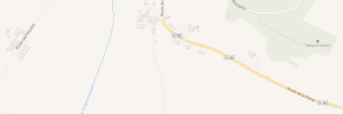 Plan du 30 Rte de la Plaine à Yviers