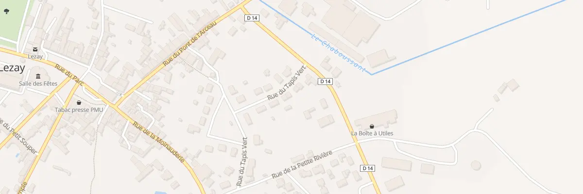 Plan du 2T Rue du Tapis Vert à Lezay