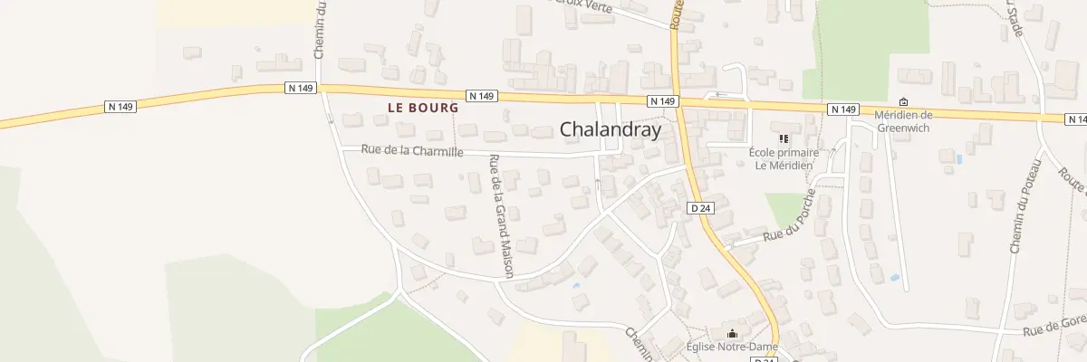Plan du 4 Rue de la Charmille à Chalandray