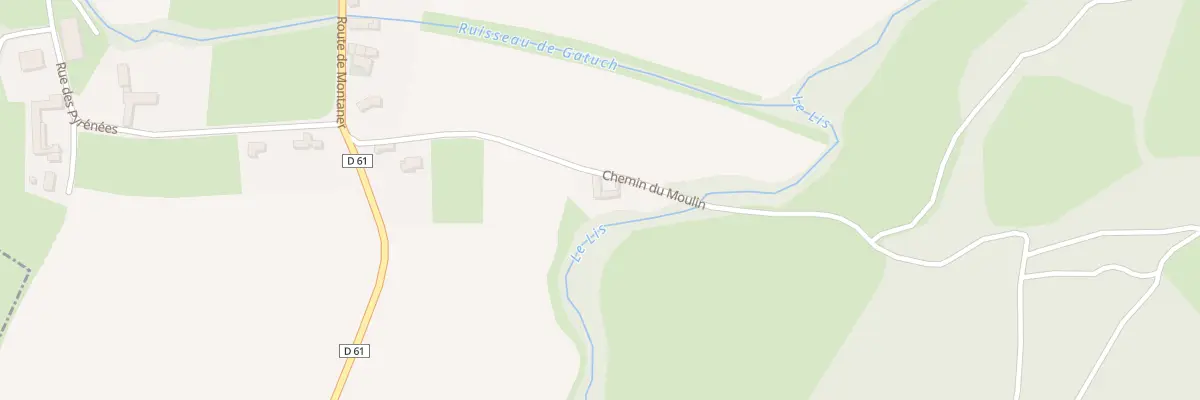 Plan du 228 Che du Moulin à Casteide-Doat