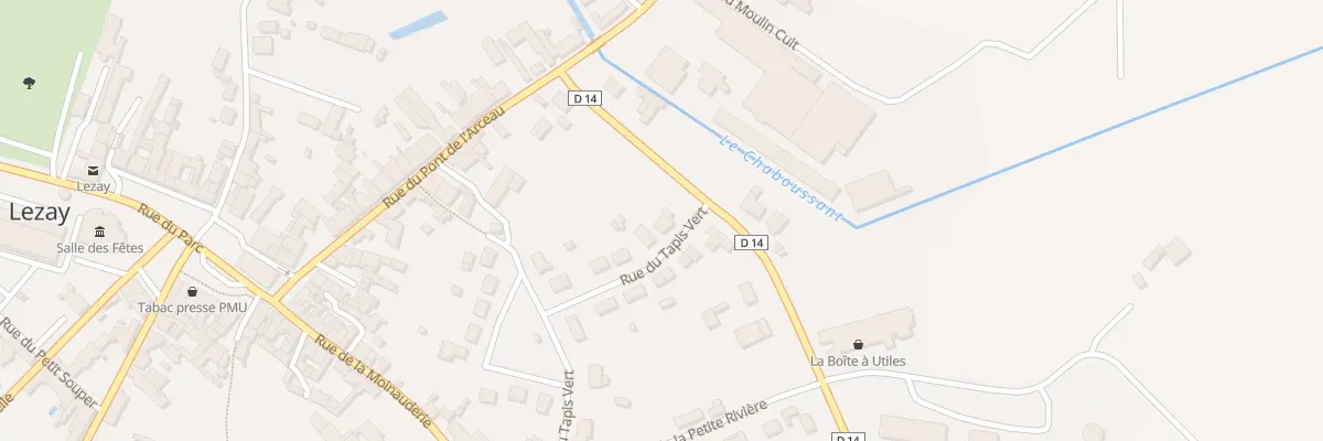 Plan du 1 Rue du Tapis Vert à Lezay